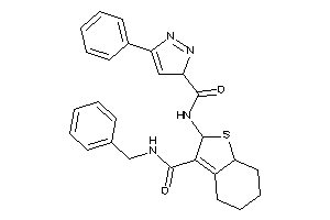 Image of N-[3-(benzylcarbamoyl)-2,4,5,6,7,7a-hexahydrobenzothiophen-2-yl]-5-phenyl-3H-pyrazole-3-carboxamide