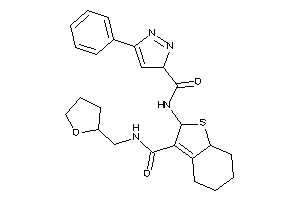 5-phenyl-N-[3-(tetrahydrofurfurylcarbamoyl)-2,4,5,6,7,7a-hexahydrobenzothiophen-2-yl]-3H-pyrazole-3-carboxamide