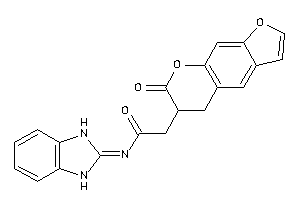 N-(1,3-dihydrobenzimidazol-2-ylidene)-2-(7-keto-5,6-dihydrofuro[3,2-g]chromen-6-yl)acetamide