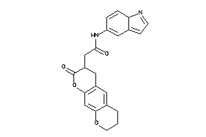 Image of N-(7aH-indol-5-yl)-2-(2-keto-4,6,7,8-tetrahydro-3H-pyrano[3,2-g]chromen-3-yl)acetamide