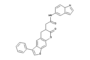 Image of N-(7aH-indol-5-yl)-2-(7-keto-3-phenyl-5,6-dihydrofuro[3,2-g]chromen-6-yl)acetamide