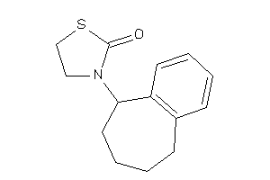Image of 3-(6,7,8,9-tetrahydro-5H-benzocyclohepten-9-yl)thiazolidin-2-one