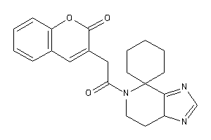 3-(2-keto-2-spiro[7,7a-dihydro-6H-imidazo[4,5-c]pyridine-4,1'-cyclohexane]-5-yl-ethyl)coumarin