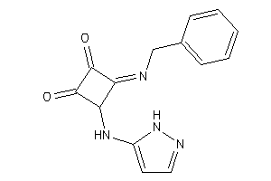 Image of 3-benzylimino-4-(1H-pyrazol-5-ylamino)cyclobutane-1,2-quinone
