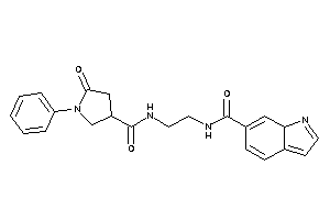 Image of N-[2-[(5-keto-1-phenyl-pyrrolidine-3-carbonyl)amino]ethyl]-7aH-indole-6-carboxamide