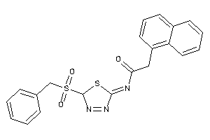 N-(2-benzylsulfonyl-2H-1,3,4-thiadiazol-5-ylidene)-2-(1-naphthyl)acetamide
