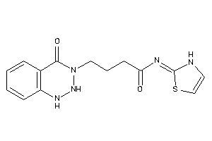 Image of 4-(4-keto-1,2-dihydro-1,2,3-benzotriazin-3-yl)-N-(4-thiazolin-2-ylidene)butyramide