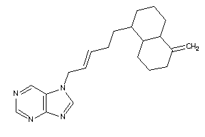7-[5-(5-methylenedecalin-1-yl)pent-2-enyl]purine
