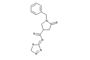 Image of 1-benzyl-5-keto-N-(2H-1,3,4-thiadiazol-5-ylidene)pyrrolidine-3-carboxamide
