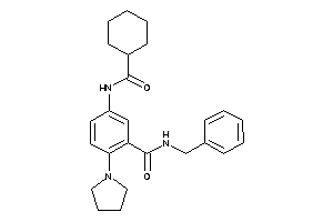 N-benzyl-5-(cyclohexanecarbonylamino)-2-pyrrolidino-benzamide
