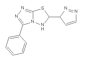 3-phenyl-6-(3H-pyrazol-3-yl)-5,6-dihydro-[1,2,4]triazolo[3,4-b][1,3,4]thiadiazole