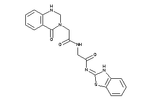 N-[2-(3H-1,3-benzothiazol-2-ylideneamino)-2-keto-ethyl]-2-(4-keto-1,2-dihydroquinazolin-3-yl)acetamide