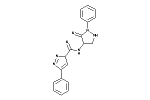 Image of N-(5-keto-1-phenyl-pyrazolidin-4-yl)-5-phenyl-3H-pyrazole-3-carboxamide