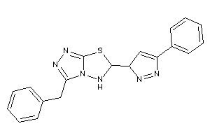 Image of 3-benzyl-6-(5-phenyl-3H-pyrazol-3-yl)-5,6-dihydro-[1,2,4]triazolo[3,4-b][1,3,4]thiadiazole