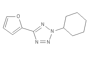 Image of 2-cyclohexyl-5-(2-furyl)tetrazole