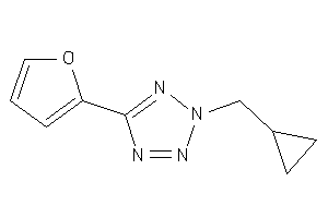 Image of 2-(cyclopropylmethyl)-5-(2-furyl)tetrazole