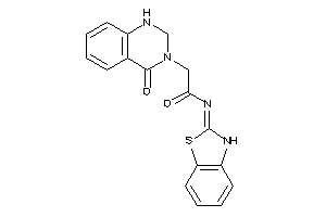 N-(3H-1,3-benzothiazol-2-ylidene)-2-(4-keto-1,2-dihydroquinazolin-3-yl)acetamide