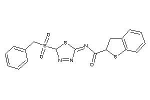 Image of N-(2-benzylsulfonyl-2H-1,3,4-thiadiazol-5-ylidene)-2,3-dihydrobenzothiophene-2-carboxamide
