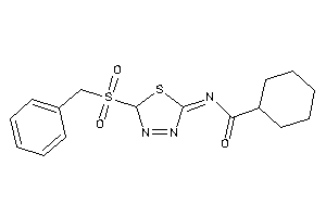 N-(2-benzylsulfonyl-2H-1,3,4-thiadiazol-5-ylidene)cyclohexanecarboxamide