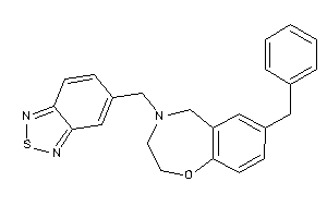 7-benzyl-4-(piazthiol-5-ylmethyl)-3,5-dihydro-2H-1,4-benzoxazepine