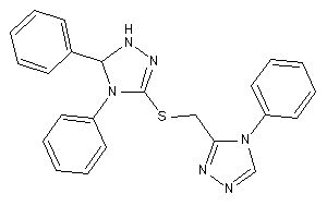 3-[[(4,5-diphenyl-1,5-dihydro-1,2,4-triazol-3-yl)thio]methyl]-4-phenyl-1,2,4-triazole