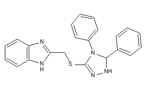 2-[[(4,5-diphenyl-1,5-dihydro-1,2,4-triazol-3-yl)thio]methyl]-1H-benzimidazole