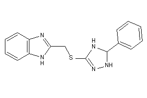 2-[[(5-phenyl-4,5-dihydro-1H-1,2,4-triazol-3-yl)thio]methyl]-1H-benzimidazole