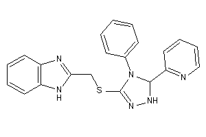 2-[[[4-phenyl-5-(2-pyridyl)-1,5-dihydro-1,2,4-triazol-3-yl]thio]methyl]-1H-benzimidazole