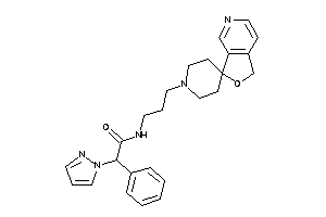 2-phenyl-2-pyrazol-1-yl-N-(3-spiro[1H-furo[3,4-c]pyridine-3,4'-piperidine]-1'-ylpropyl)acetamide