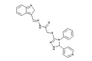 N-(2H-indol-3-ylmethyleneamino)-2-[[4-phenyl-5-(4-pyridyl)-1,5-dihydro-1,2,4-triazol-3-yl]thio]acetamide