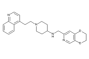 2,3-dihydro-[1,4]dioxino[2,3-c]pyridin-7-ylmethyl-[1-[2-(4-quinolyl)ethyl]-4-piperidyl]amine
