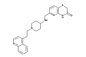 6-[[[1-[2-(4-quinolyl)ethyl]-4-piperidyl]amino]methyl]-4H-pyrido[3,2-b][1,4]thiazin-3-one