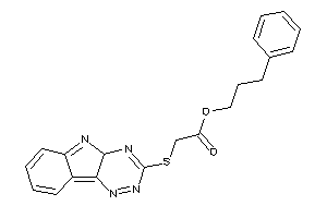 2-(4aH-[1,2,4]triazino[5,6-b]indol-3-ylthio)acetic Acid 3-phenylpropyl Ester