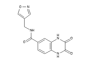 Image of N-(isoxazol-4-ylmethyl)-2,3-diketo-1,4-dihydroquinoxaline-6-carboxamide