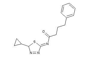 N-(2-cyclopropyl-2H-1,3,4-thiadiazol-5-ylidene)-4-phenyl-butyramide