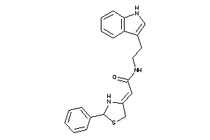 Image of N-[2-(1H-indol-3-yl)ethyl]-2-(2-phenylthiazolidin-4-ylidene)acetamide