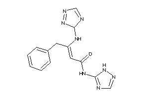 4-phenyl-N-(1H-1,2,4-triazol-5-yl)-3-(3H-1,2,4-triazol-3-ylamino)but-2-enamide