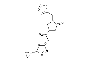 N-(2-cyclopropyl-2H-1,3,4-thiadiazol-5-ylidene)-1-(2-furfuryl)-5-keto-pyrrolidine-3-carboxamide