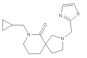 9-(cyclopropylmethyl)-2-(thiazol-2-ylmethyl)-2,9-diazaspiro[4.5]decan-10-one