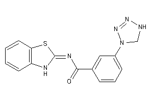 Image of N-(3H-1,3-benzothiazol-2-ylidene)-3-(1,5-dihydrotetrazol-4-yl)benzamide