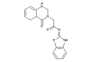 N-(3H-1,3-benzothiazol-2-ylidene)-2-(4-keto-1,2,4a,5-tetrahydroquinazolin-3-yl)acetamide