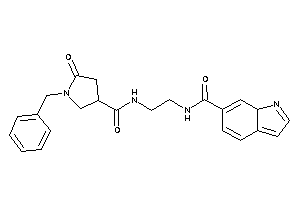 Image of N-[2-[(1-benzyl-5-keto-pyrrolidine-3-carbonyl)amino]ethyl]-7aH-indole-6-carboxamide