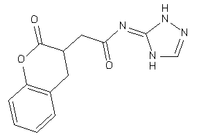 N-(1,4-dihydro-1,2,4-triazol-5-ylidene)-2-(2-ketochroman-3-yl)acetamide