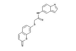 Image of N-(7aH-indol-5-yl)-2-(2-ketochromen-7-yl)oxy-acetamide