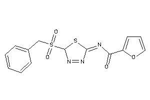 Image of N-(2-benzylsulfonyl-2H-1,3,4-thiadiazol-5-ylidene)-2-furamide