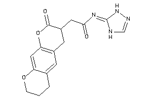Image of N-(1,4-dihydro-1,2,4-triazol-5-ylidene)-2-(2-keto-4,6,7,8-tetrahydro-3H-pyrano[3,2-g]chromen-3-yl)acetamide