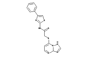 Image of 2-(1,3a-dihydro-[1,2,4]triazolo[1,5-a]pyrimidin-7-ylthio)-N-(4-phenylthiazol-2-yl)acetamide