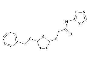 Image of 2-[[5-(benzylthio)-2,5-dihydro-1,3,4-thiadiazol-2-yl]thio]-N-(1,3,4-thiadiazol-2-yl)acetamide