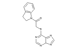 1-indolin-1-yl-2-(4H-purin-6-ylthio)ethanone
