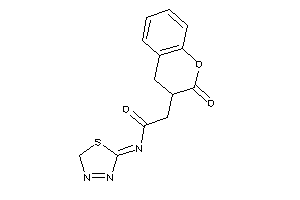 2-(2-ketochroman-3-yl)-N-(2H-1,3,4-thiadiazol-5-ylidene)acetamide
